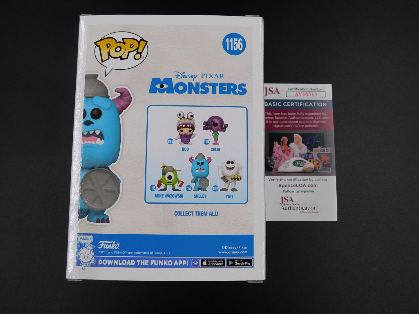 John Goodman Signed Autographed Funko Pop 1156 Sulley Monsters Inc PIXAR JSA COA