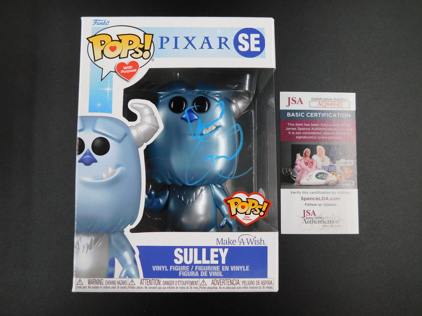 John Goodman Signed Autographed Funko Pop SE Sulley Monsters Inc. PIXAR JSA COA