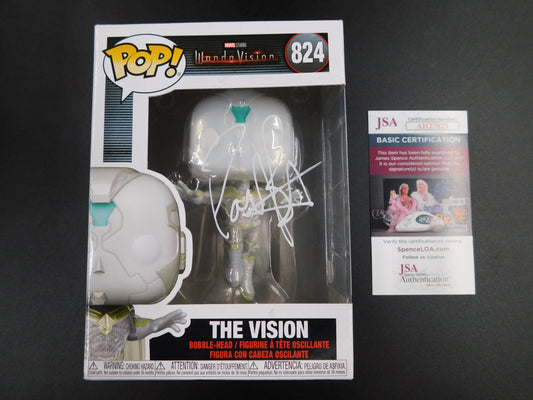 Paul Bettany Signed Autograph Vinyl Funko Pop 824 The Vision WandaVision JSA COA