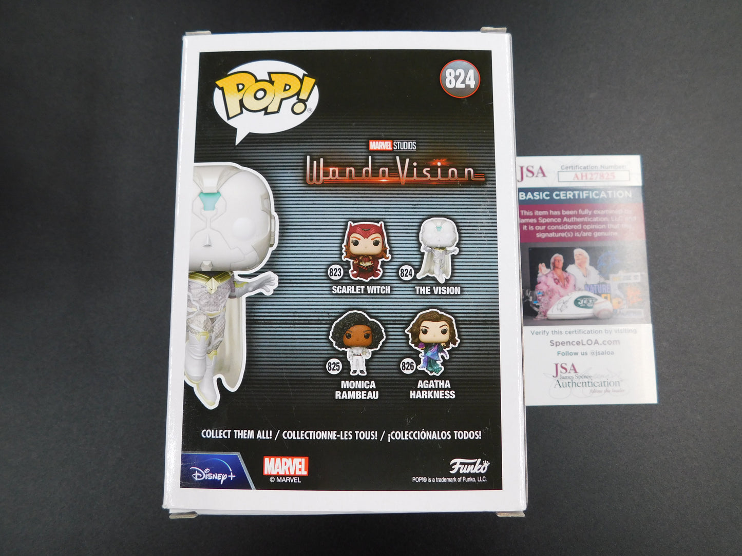 Paul Bettany Signed Autograph Vinyl Funko Pop 824 The Vision WandaVision JSA COA