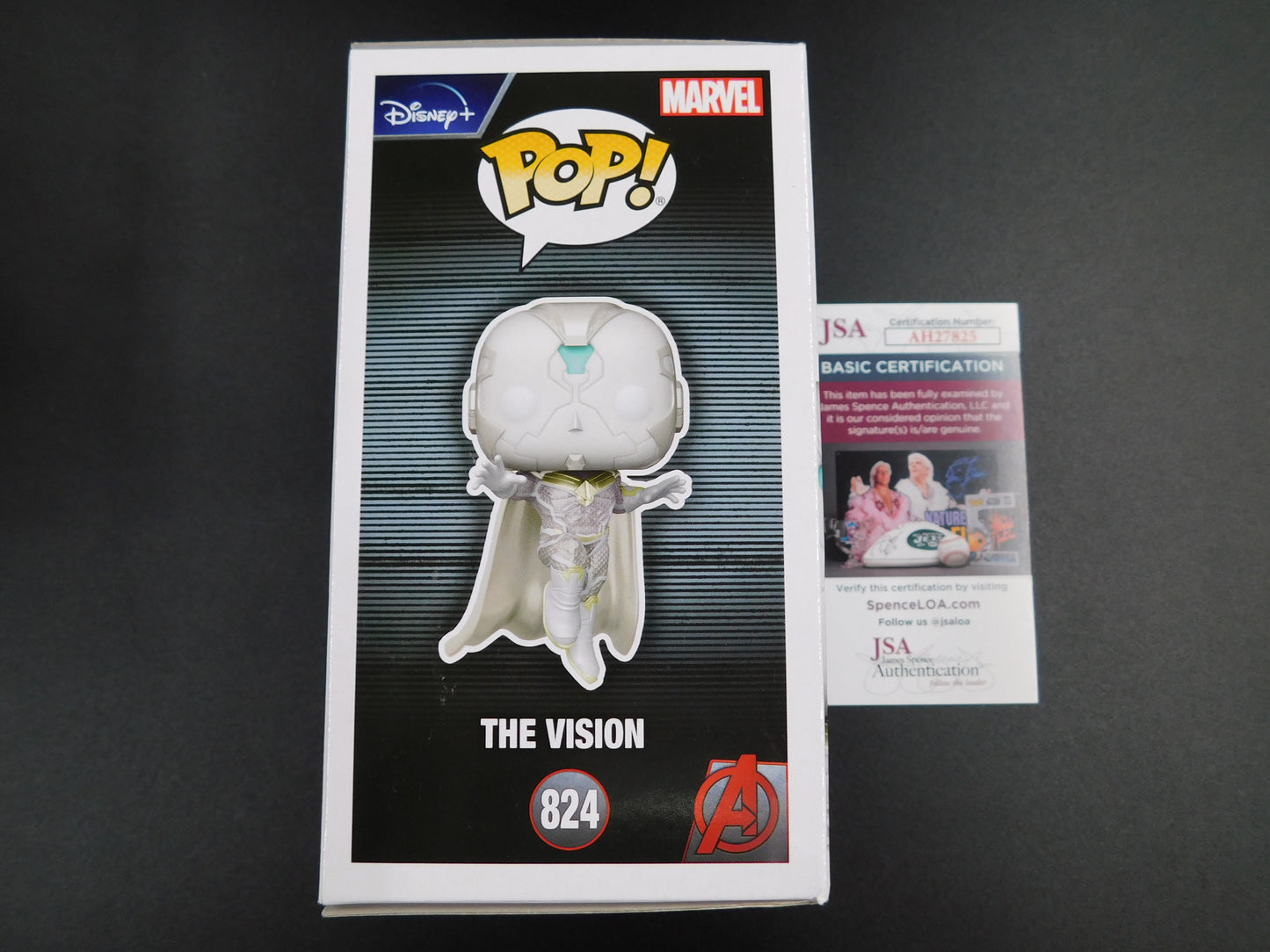 Paul Bettany Signed Autograph Vinyl Funko Pop 824 The Vision WandaVision JSA COA