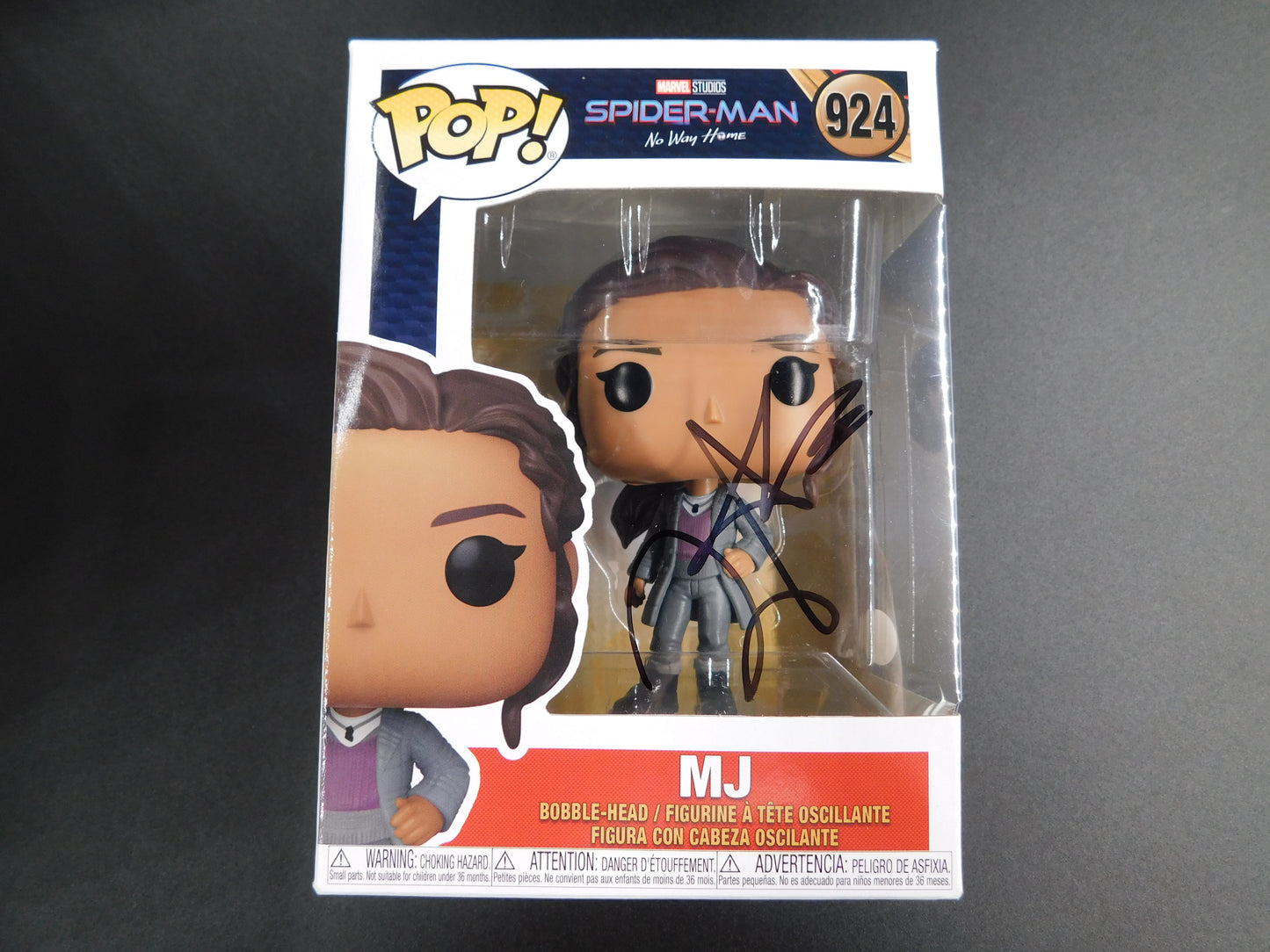 Zendaya Signed Autographed Funko Pop! 924 MJ Spider Man Mary Jane JSA LOA COA