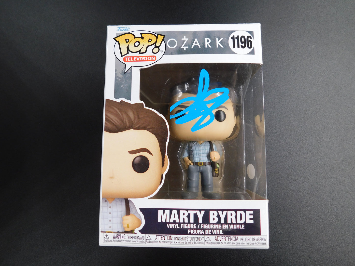 Jason Bateman Signed Autographed Vinyl Funko Pop 1196 Marty Byrde Ozark JSA COA