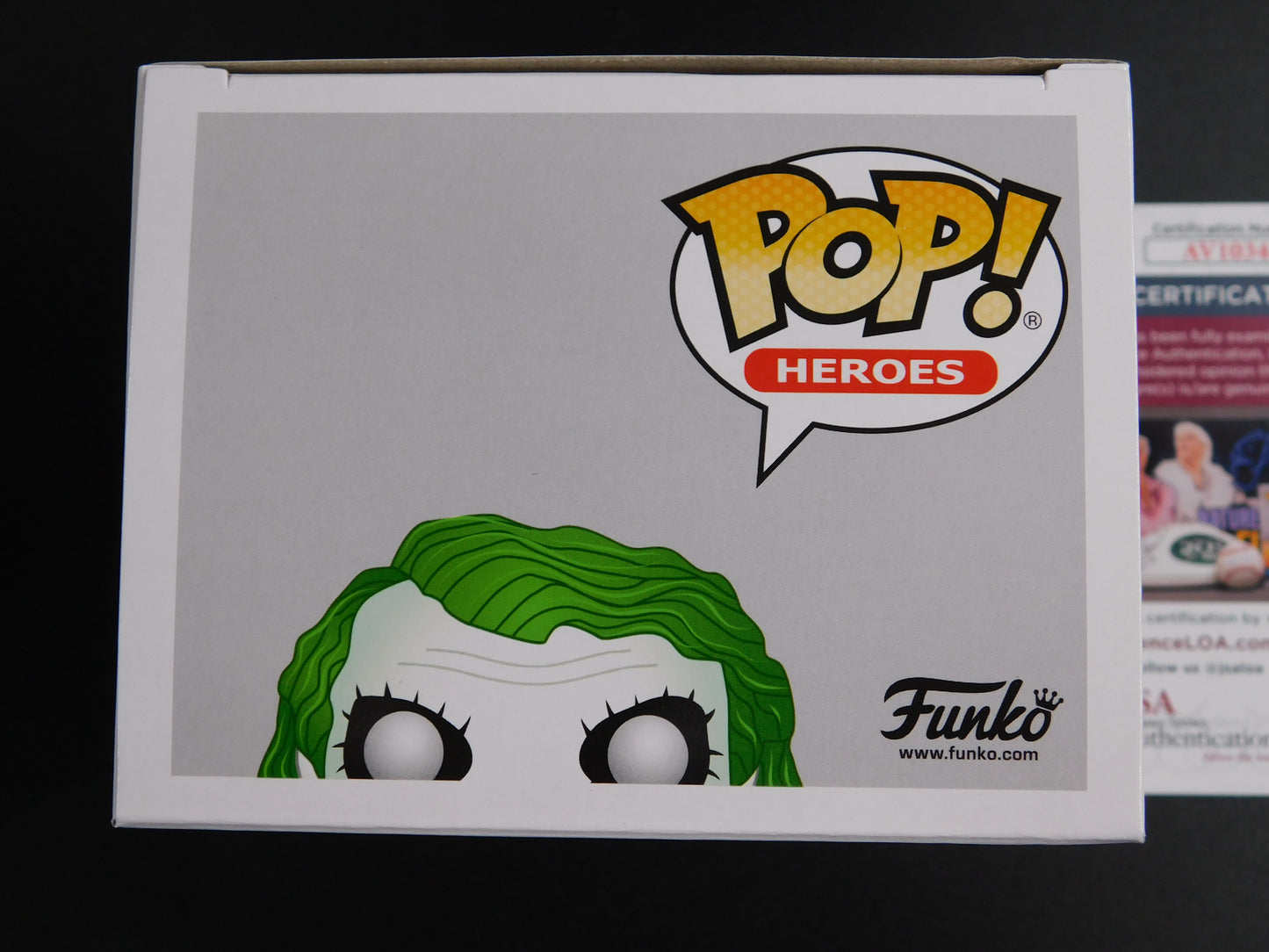 Christian Bale Signed Autographed Funko Pop! 36 The Joker The Dark Knight JSA COA