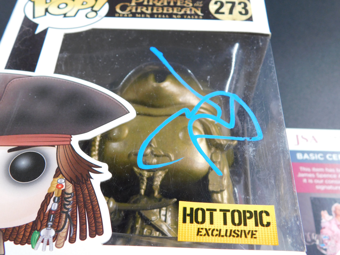 Johnny Depp Signed Autographed Vinyl Funko Pop 273 Jack Sparrow Pirates of the Caribbean JSA COA