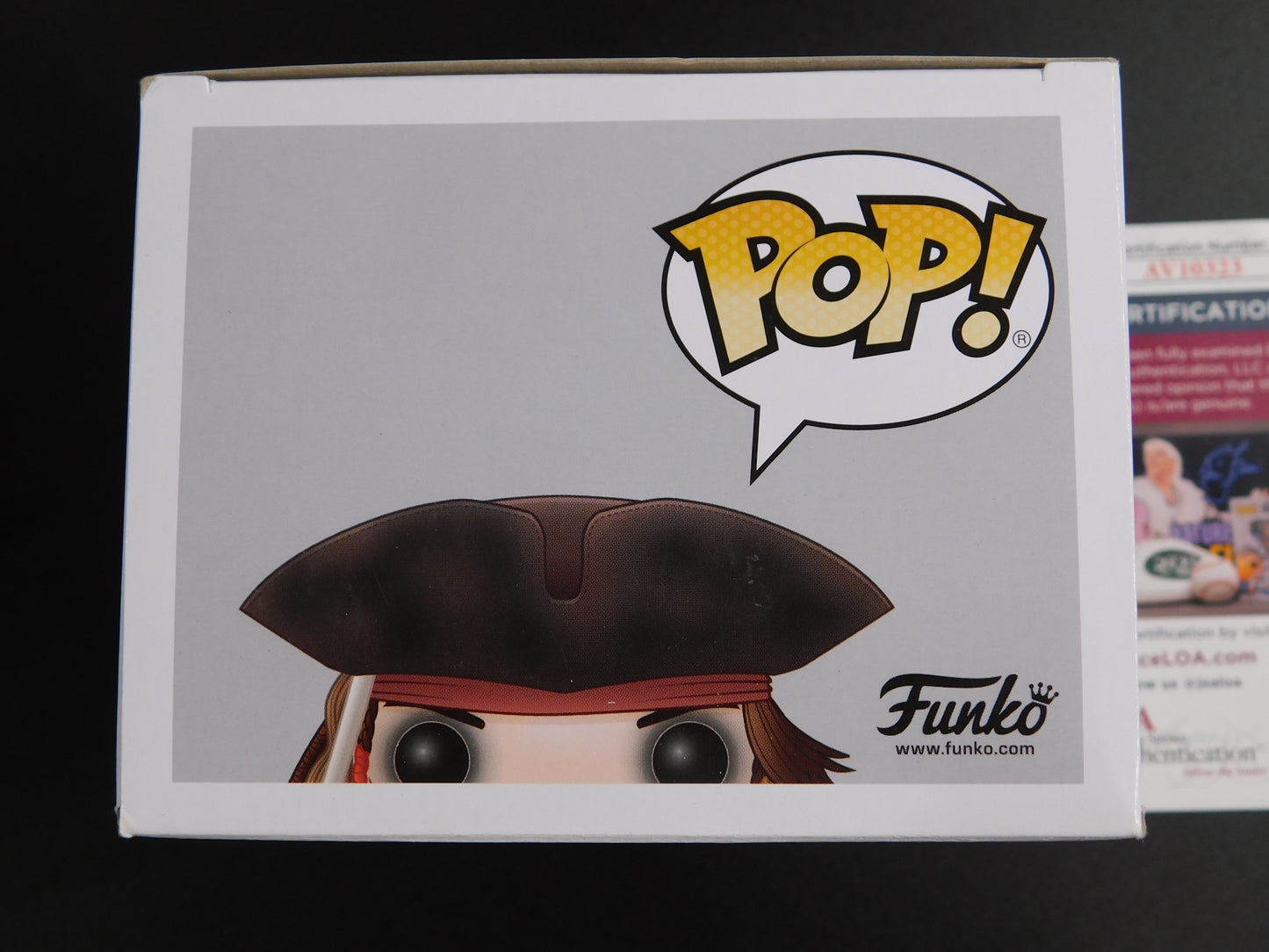 Johnny Depp Signed Autographed Vinyl Funko Pop 273 Jack Sparrow Pirates of the Caribbean JSA COA