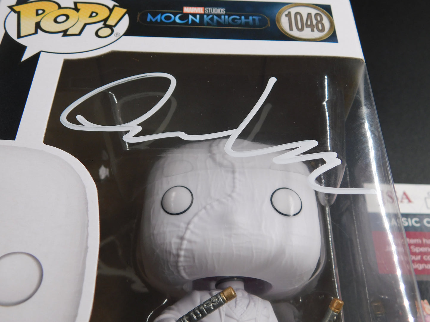 Oscar Isaac Signed Autographed Funko Pop 1048 Mr. Moon Knight Marvel JSA COA