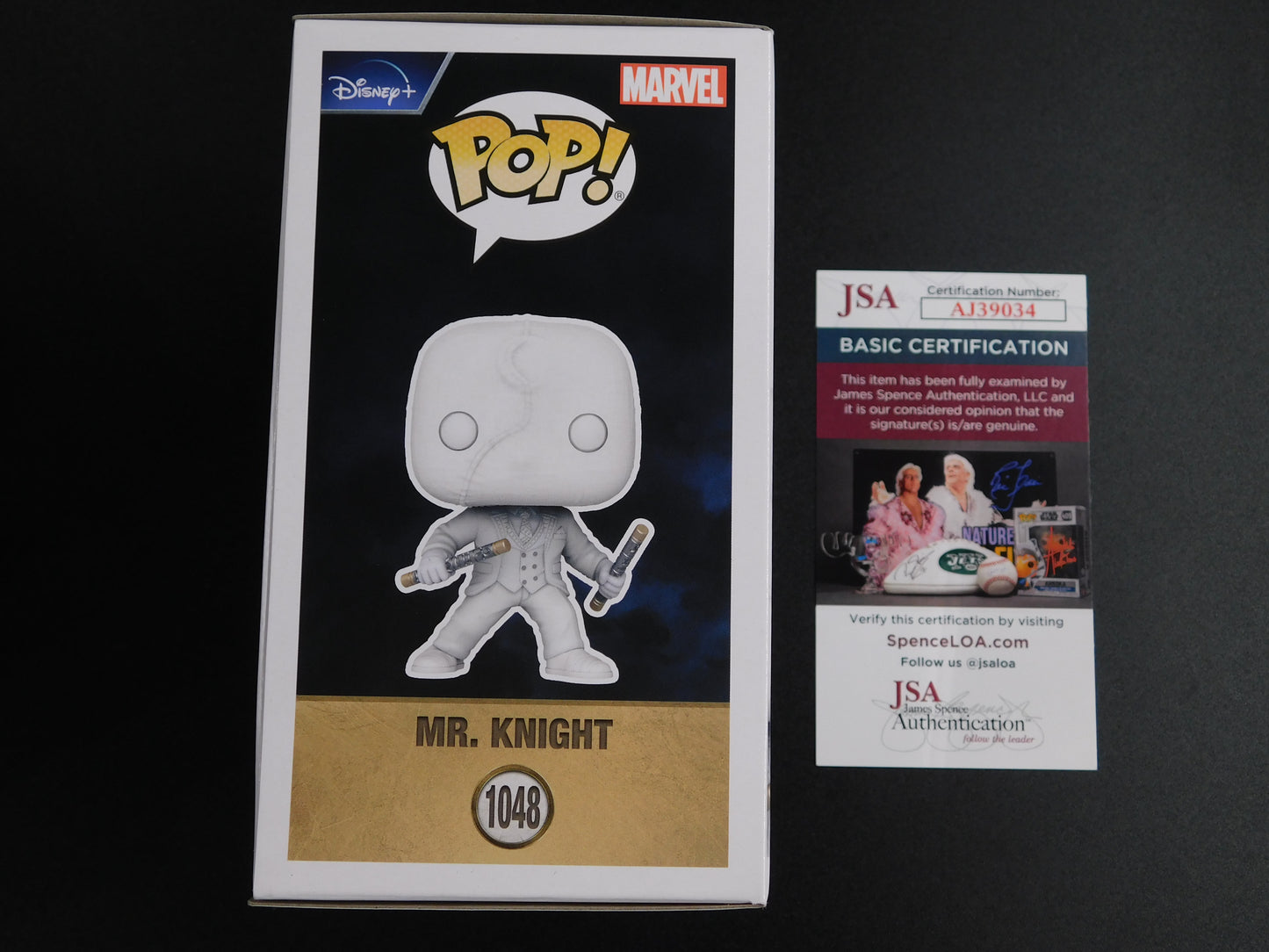 Oscar Isaac Signed Autographed Funko Pop 1048 Mr. Moon Knight Marvel JSA COA