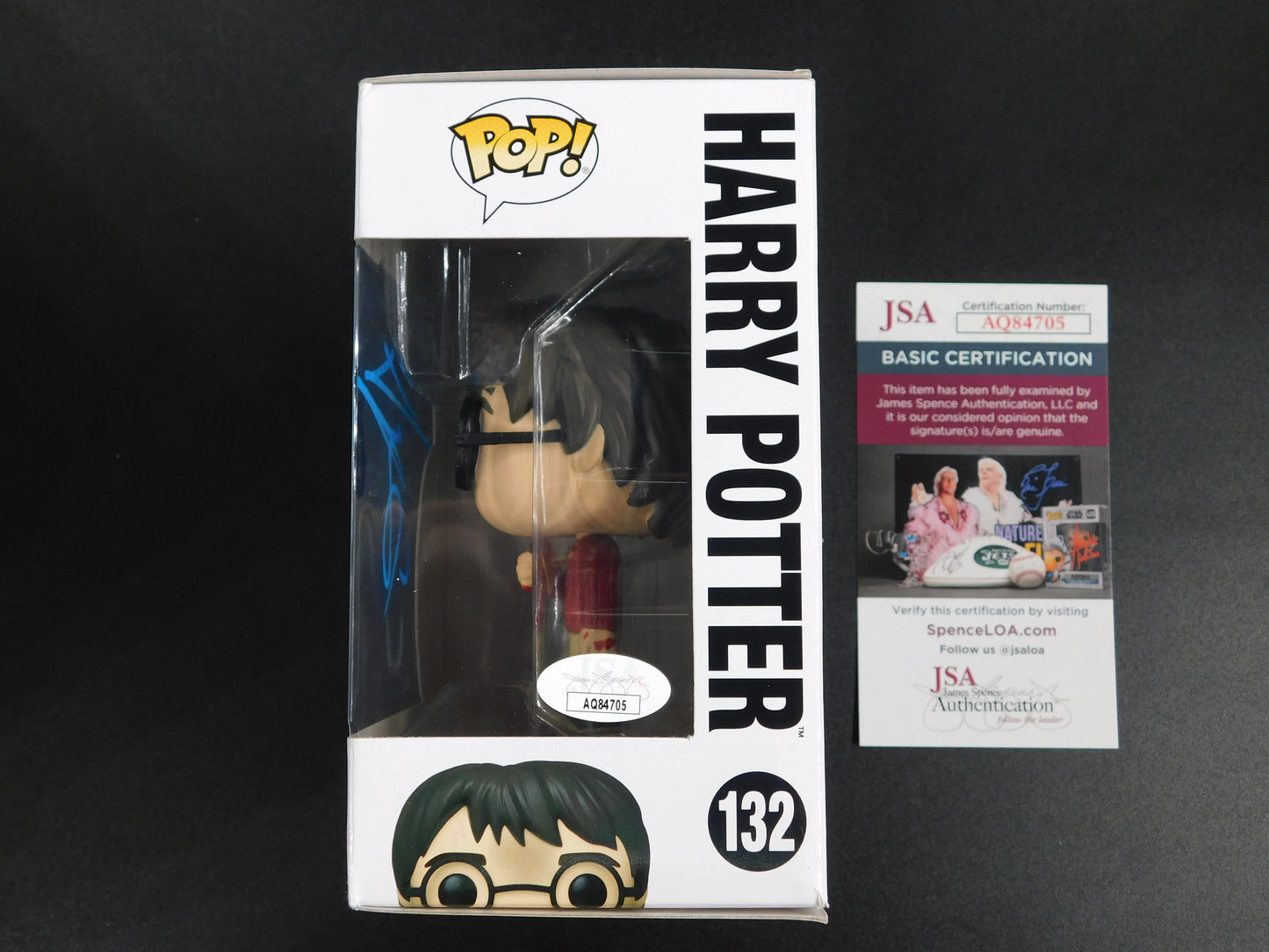 Daniel Radcliffe Signed Autographed Funko Pop 132 Harry Potter Hogwarts JSA COA