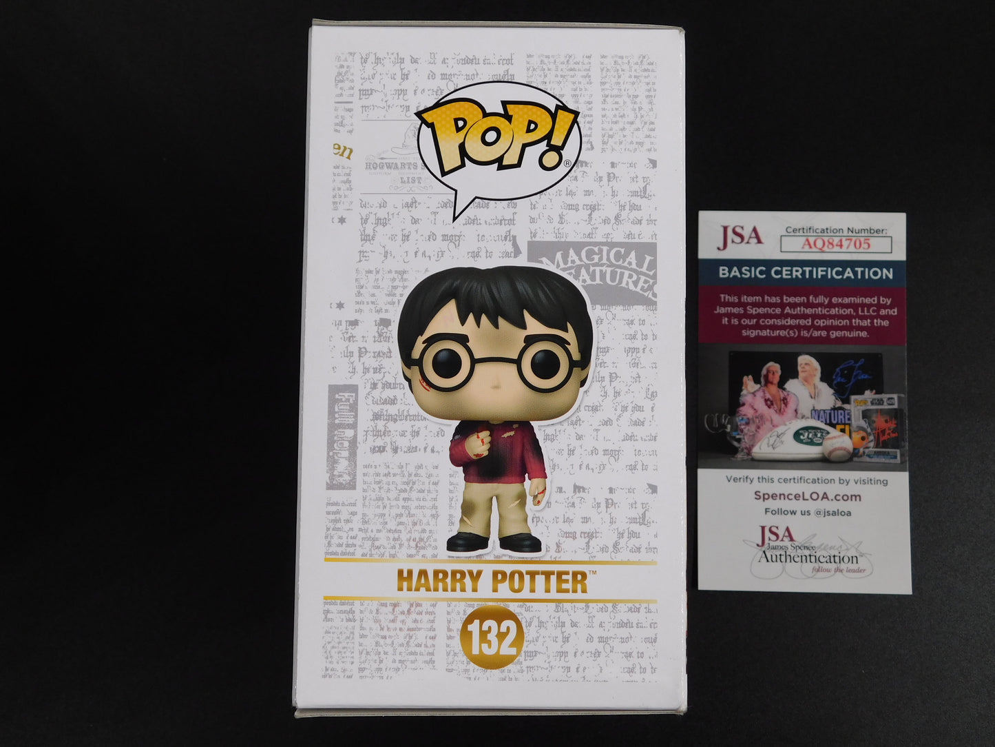 Daniel Radcliffe Signed Autographed Funko Pop 132 Harry Potter Hogwarts JSA COA