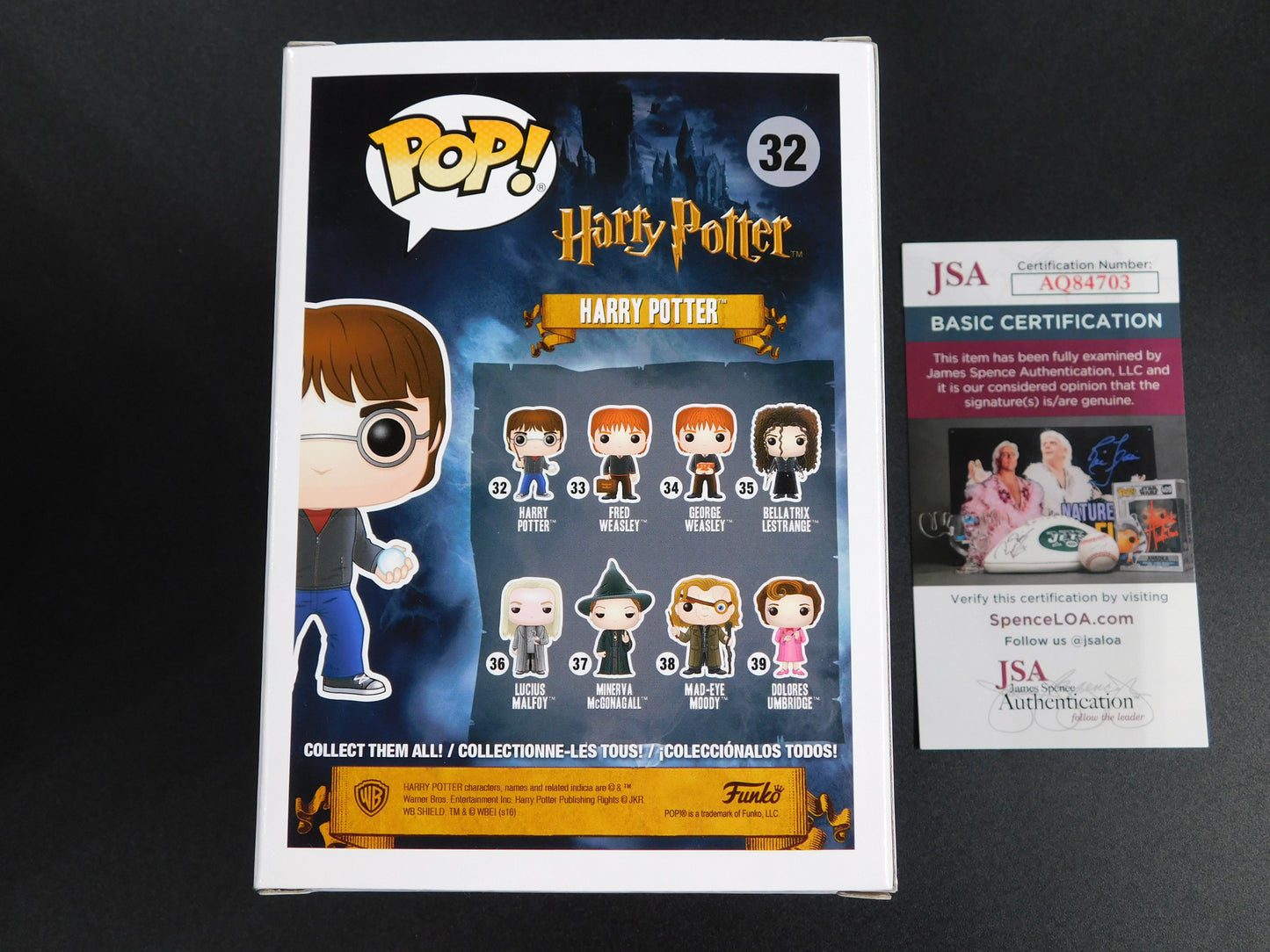 Daniel Radcliffe Signed Autographed Funko Pop 32 Harry Potter Hogwarts JSA COA