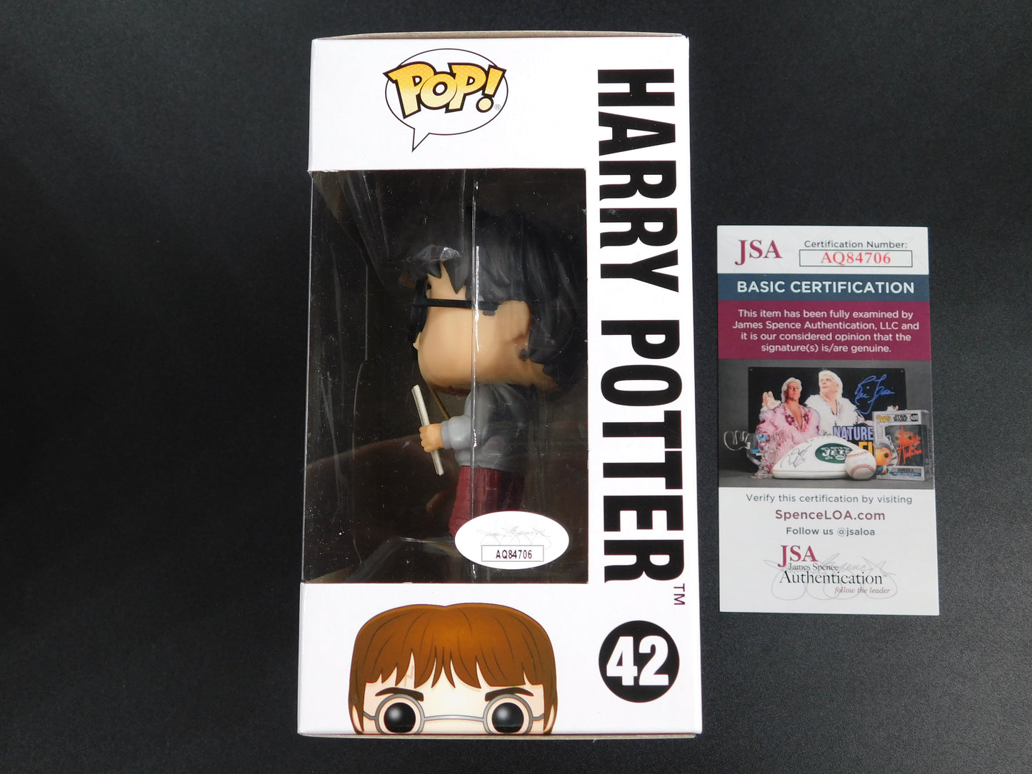 Daniel Radcliffe Signed Autographed Funko Pop 42 Harry Potter Hogwarts JSA COA