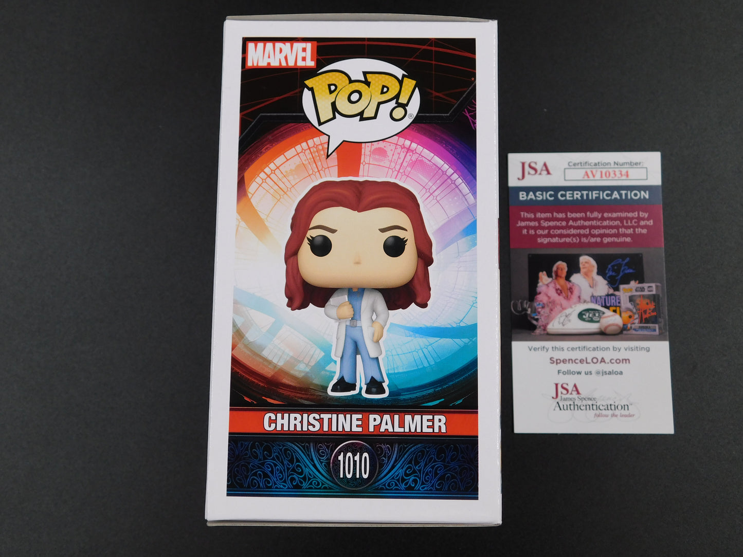 Rachel McAdams Signed Autographed Funko Pop 1010 Christine Palmer Dr Strange Marvel JSA COA