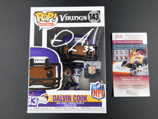 Dalvin Cook Signed Autographed Funko Pop 143 Minnesota Vikings NFL JSA COA