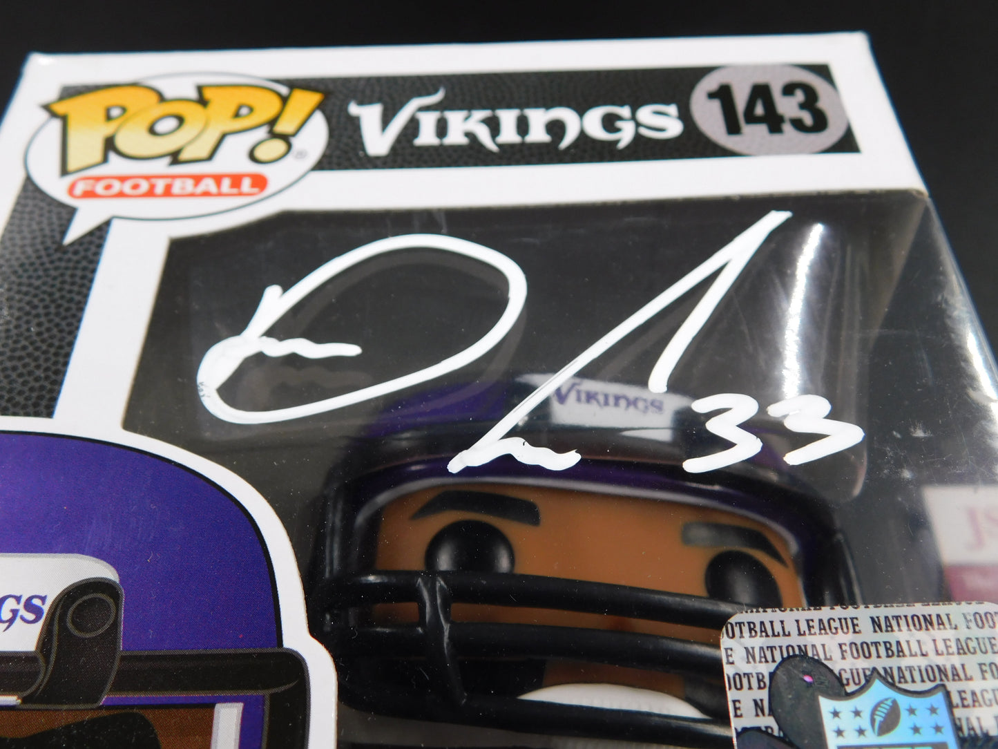 Dalvin Cook Signed Autographed Funko Pop 143 Minnesota Vikings NFL JSA COA