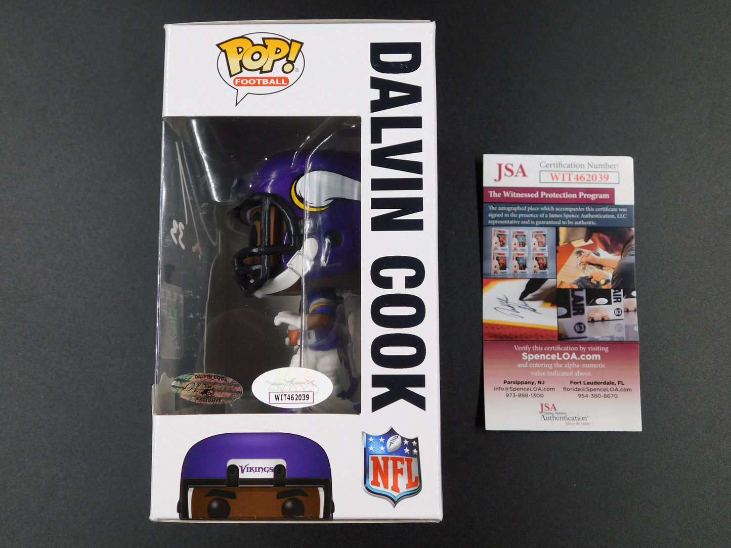 Dalvin Cook Signed Autographed Funko Pop 143 Minnesota Vikings NFL JSA COA