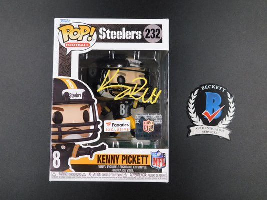 Kenny Pickett Signed Autographed Funko Pop 232 Pittsburgh Steelers NFL Fanatics BAS COA