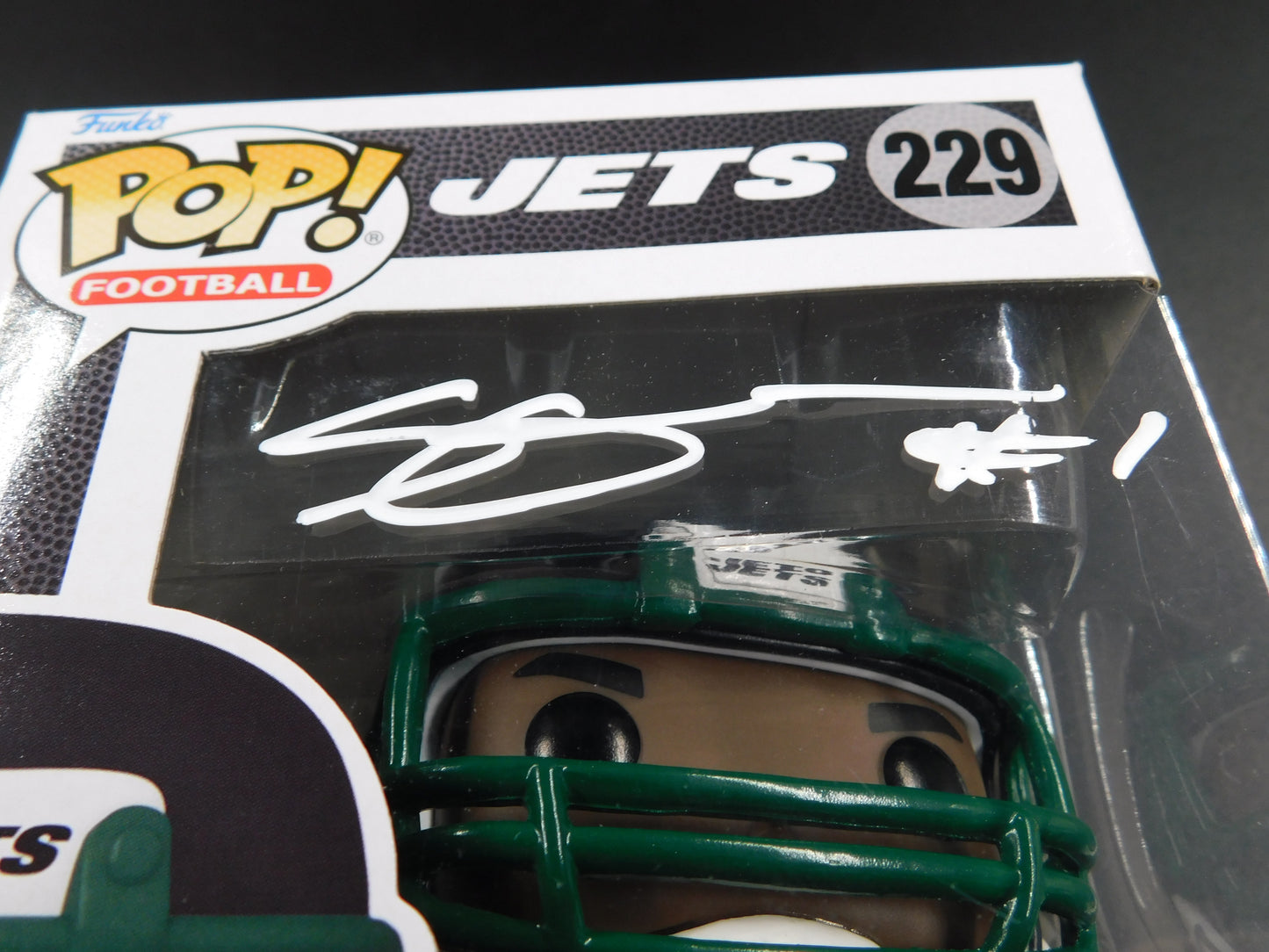 Sauce Gardner Signed Autographed Funko Pop 229 New York Jets NFL Fanatics BAS COA