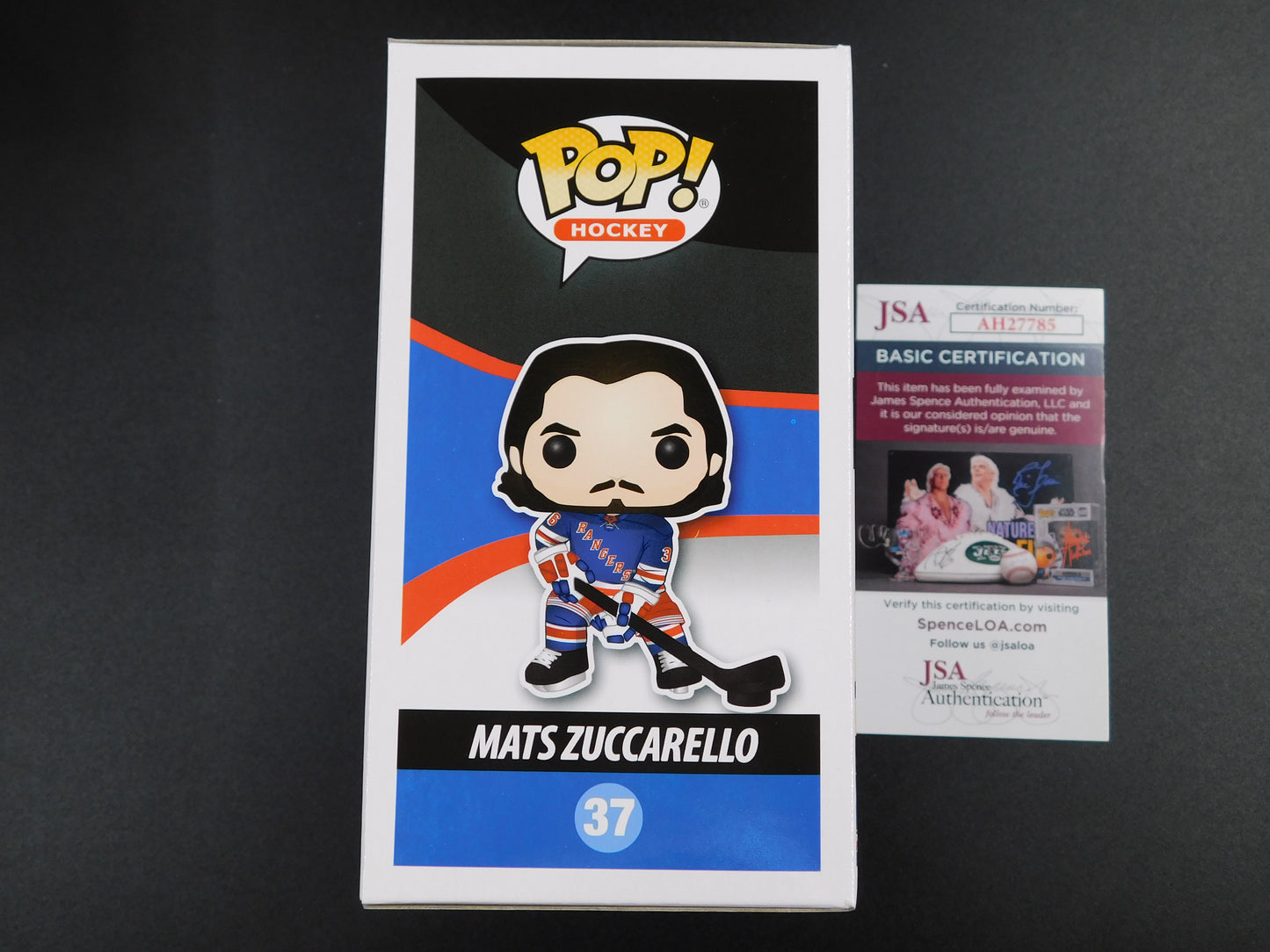 Mats Zuccarello Signed Autographed Funko Pop 37 New York Rangers NHL JSA COA