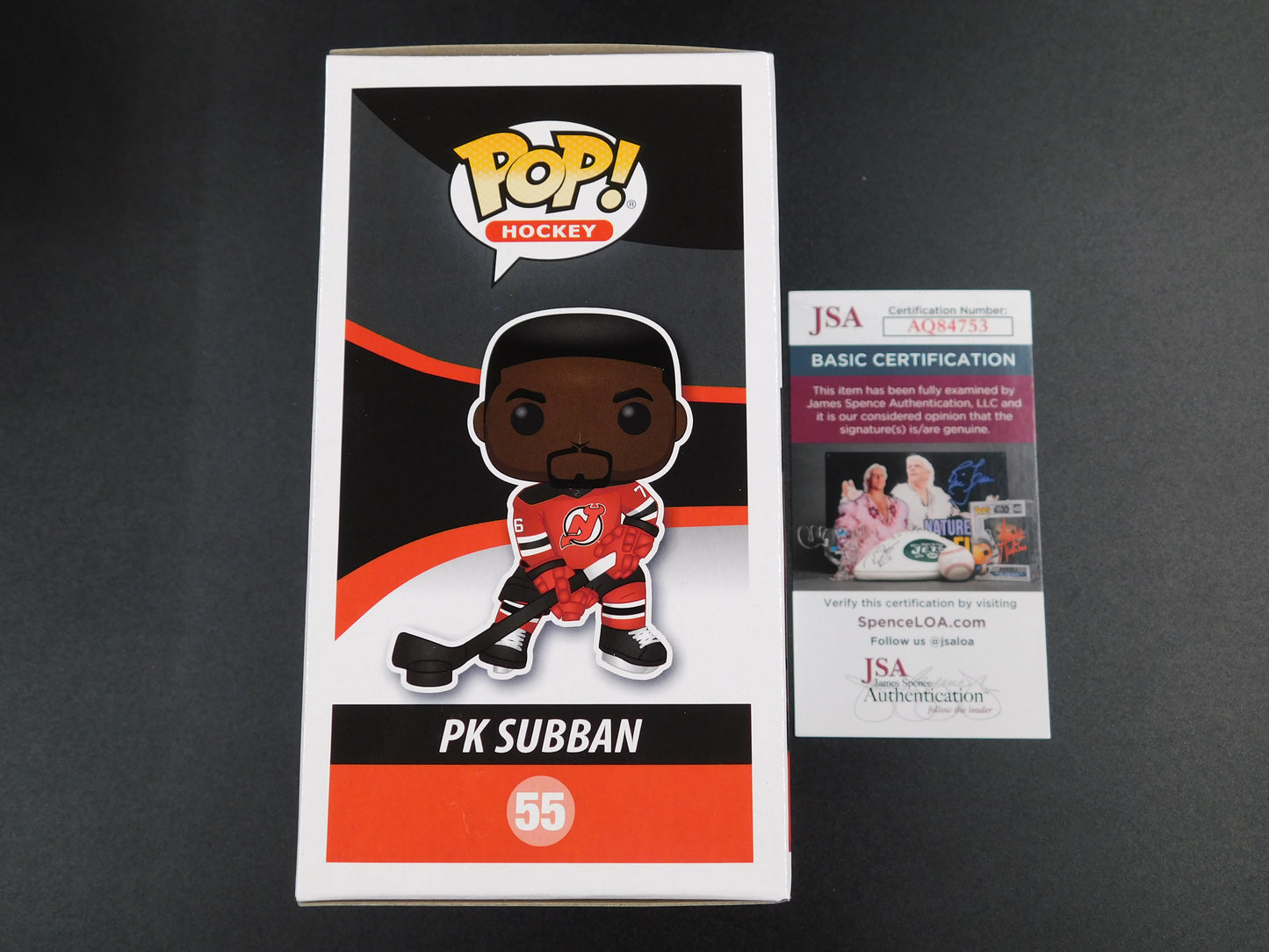 PK Subban Signed Autographed Vinyl Funko Pop 55 New Jersey Devils NHL JSA COA