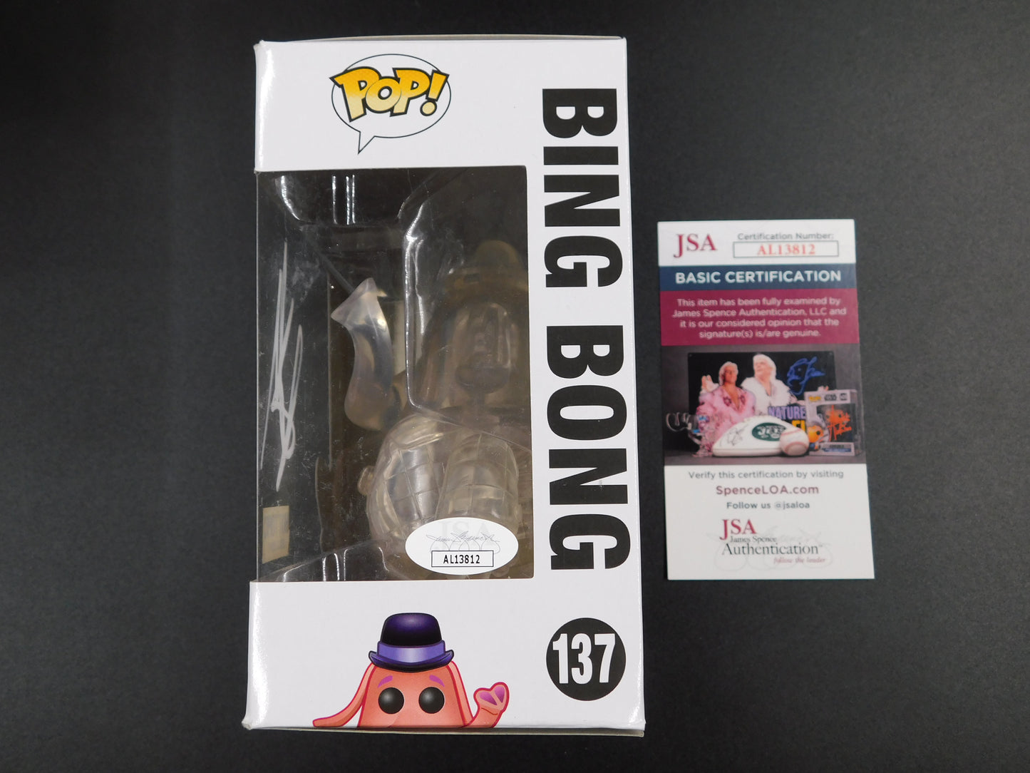 Richard Kind Signed Autographed Funko Pop 137 Bing Bong Inside Out JSA COA White