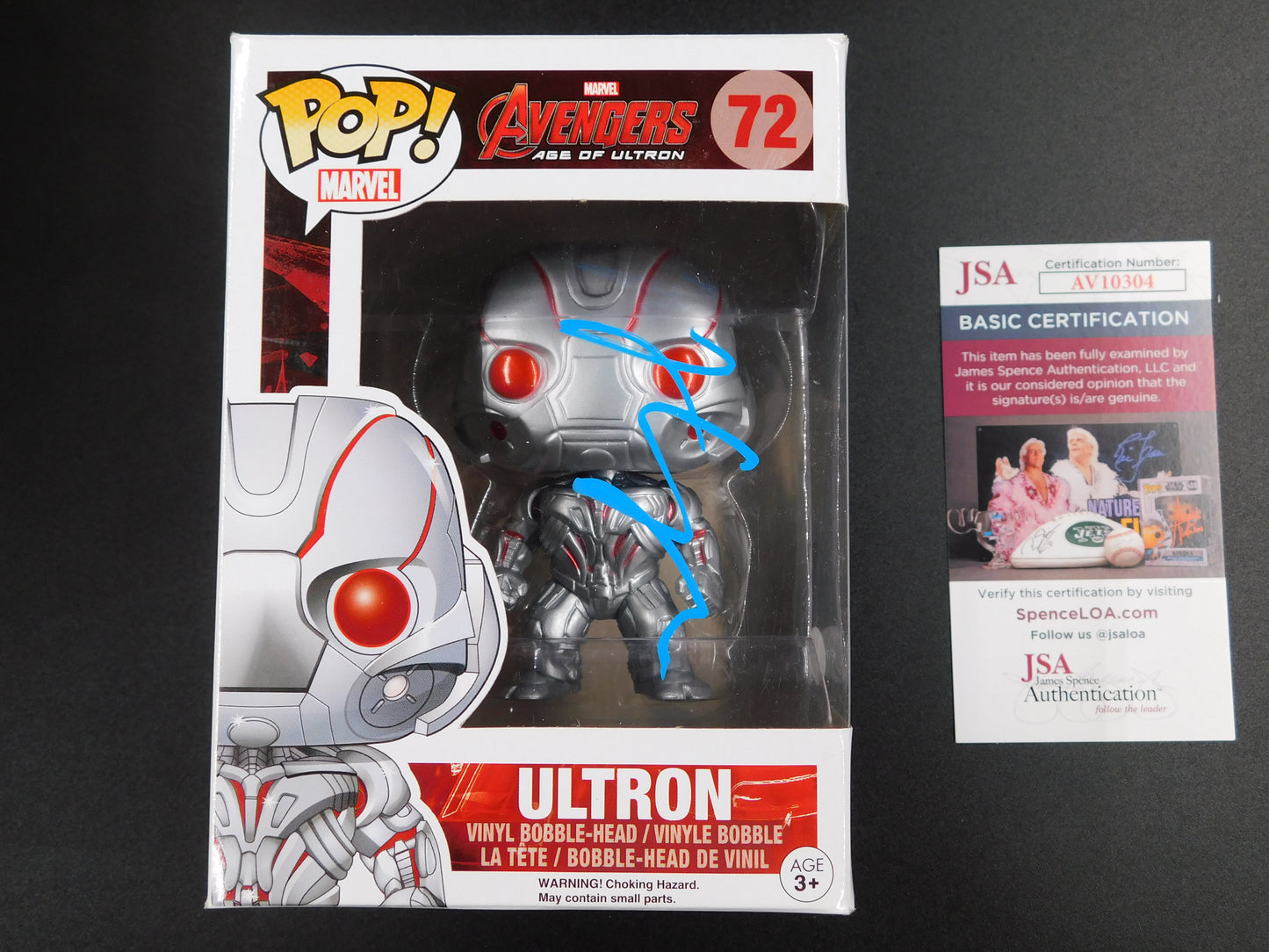 James Spader Signed Autographed Funko Pop 72 Ultron The Avengers Marvel JSA COA