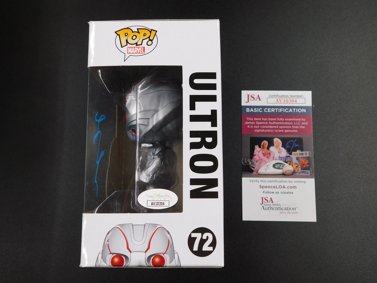 James Spader Signed Autographed Funko Pop 72 Ultron The Avengers Marvel JSA COA