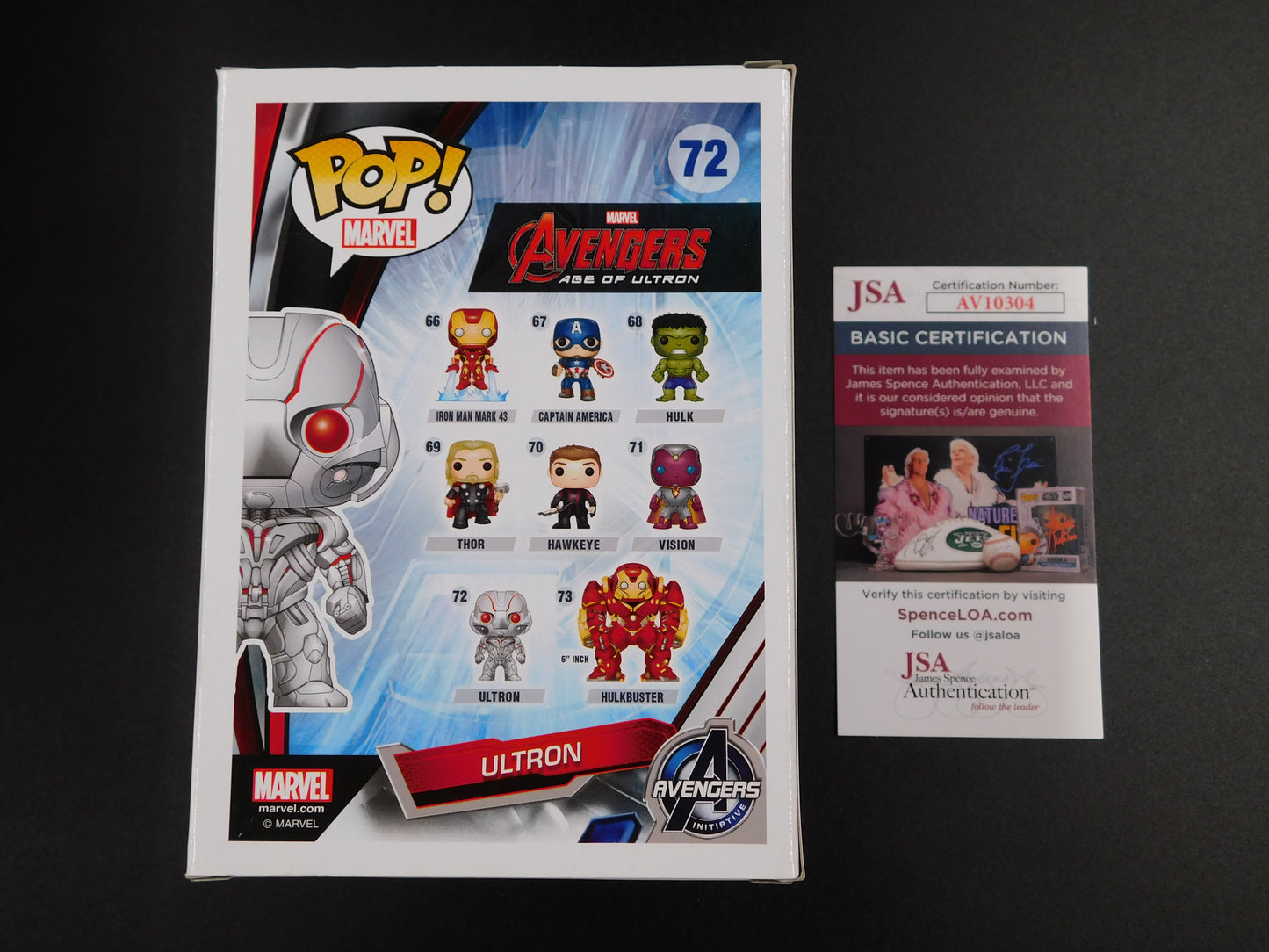 James Spader Signed Autographed Funko Pop 72 Ultron The Avengers Marvel JSA COA