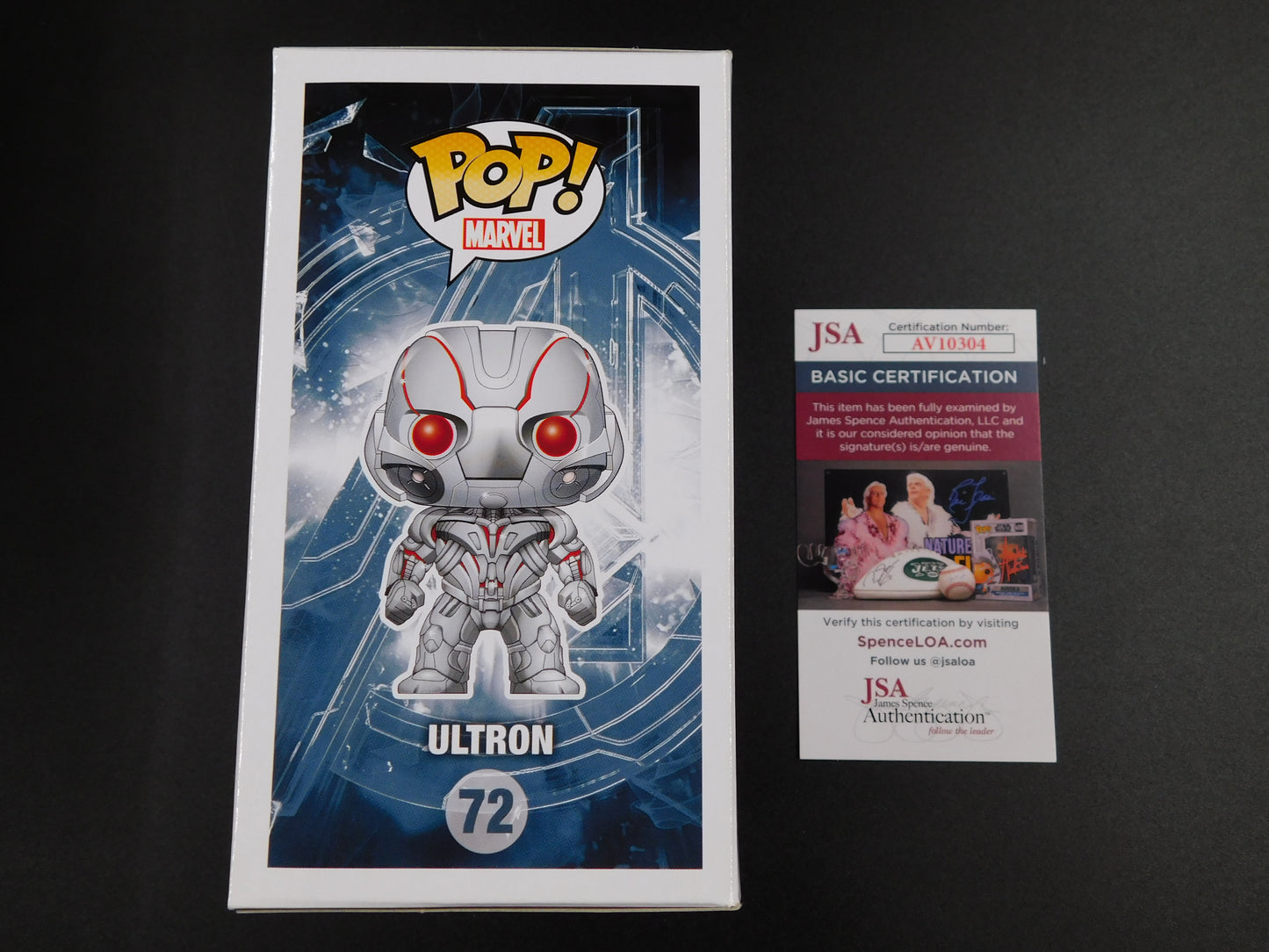 James Spader Signed Autographed Funko Pop 72 Ultron The Avengers Marvel JSA COA