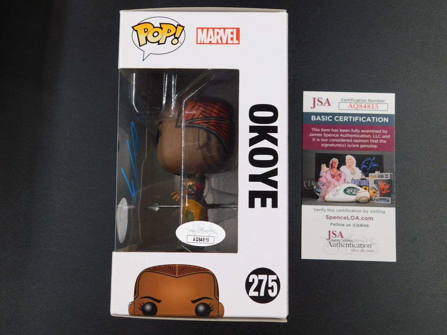 Danai Gurira Signed Autographed Funko Pop 275 Okoye Black Panther Marvel JSA COA