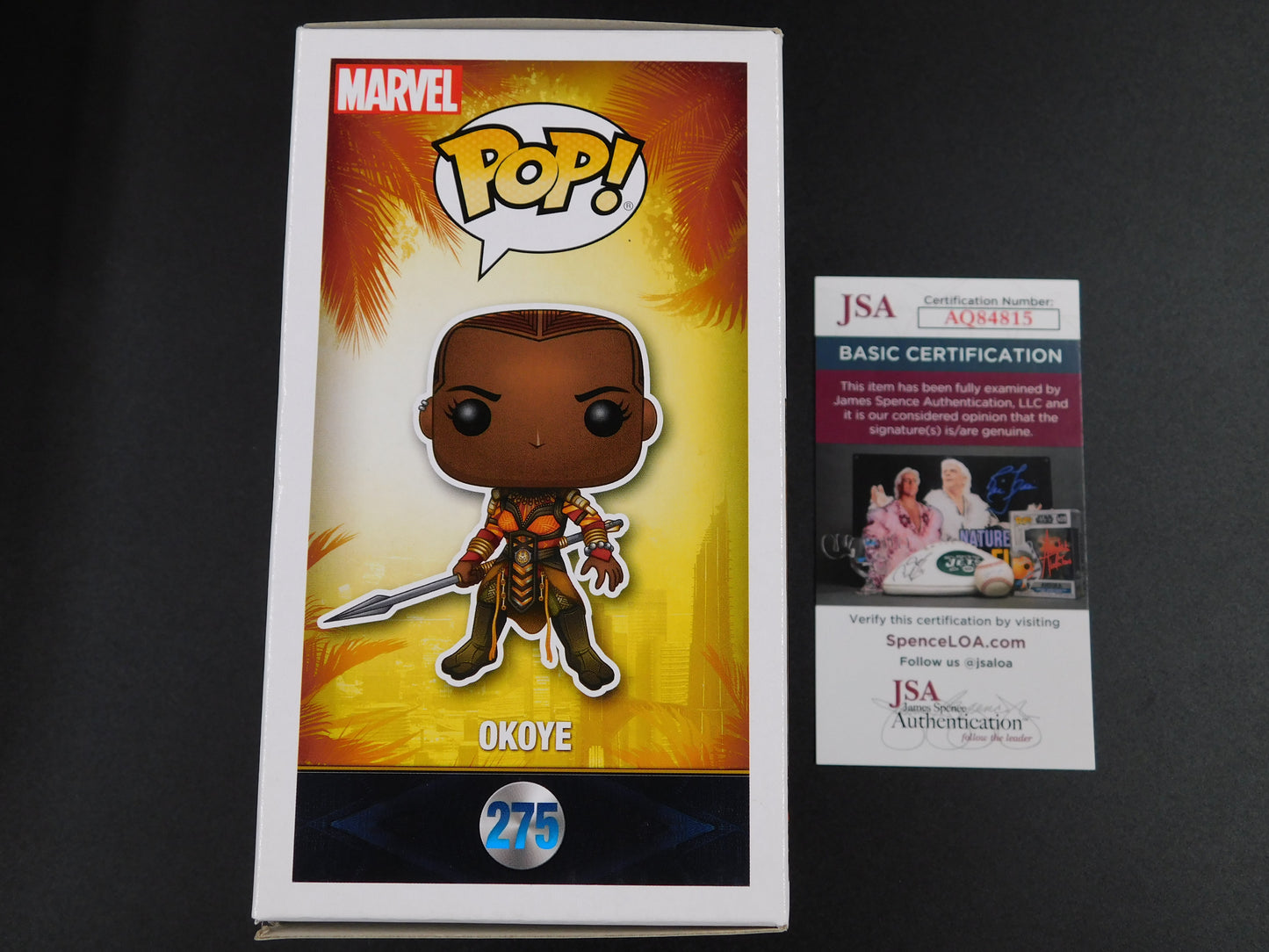 Danai Gurira Signed Autographed Funko Pop 275 Okoye Black Panther Marvel JSA COA