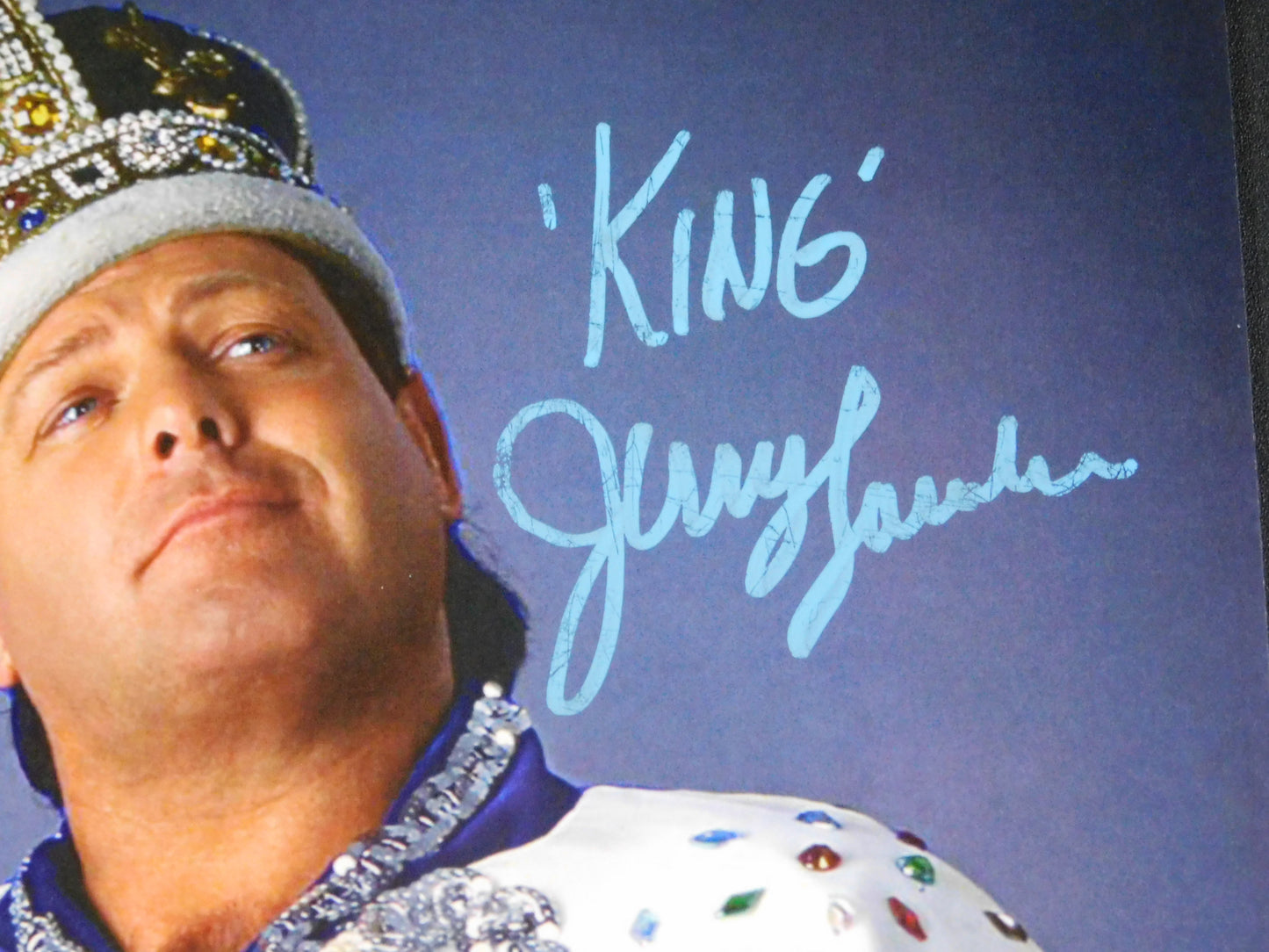 Jerry Lawler / Autographed 8x10 Photo JSA COA WWE