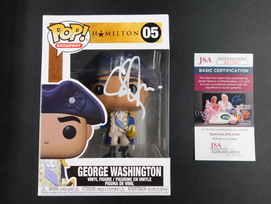 Christopher Jackson Signed Autographed Funko Pop 05 George Washington Hamilton JSA COA