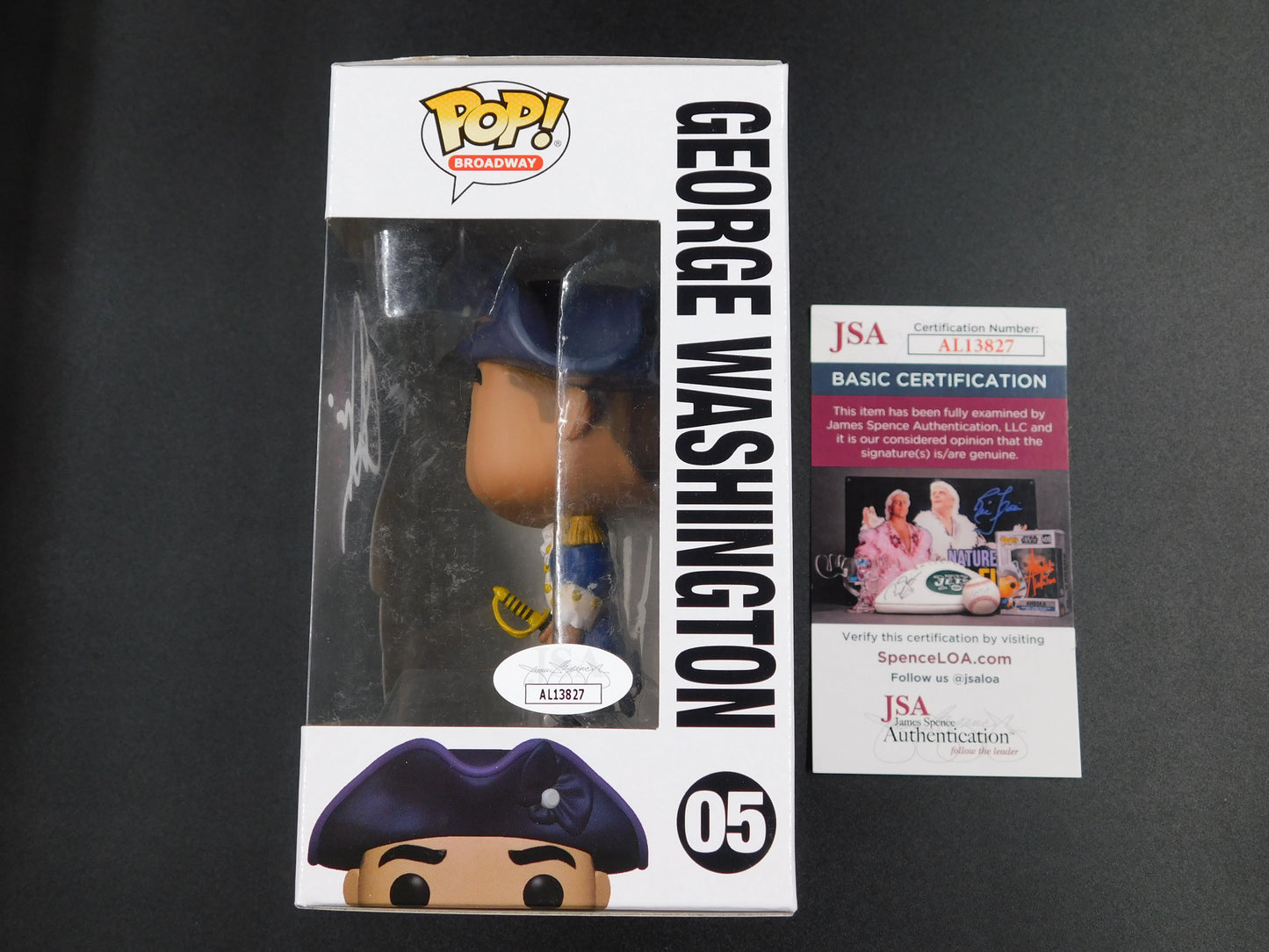 Christopher Jackson Signed Autographed Funko Pop 05 George Washington Hamilton JSA COA