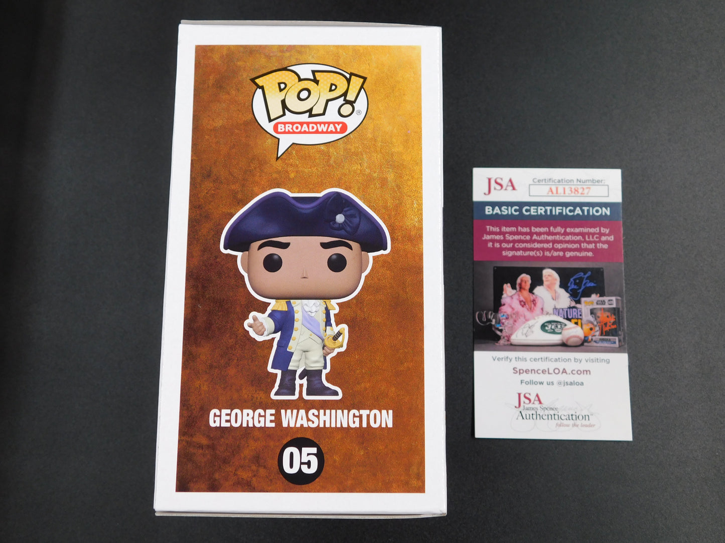 Christopher Jackson Signed Autographed Funko Pop 05 George Washington Hamilton JSA COA