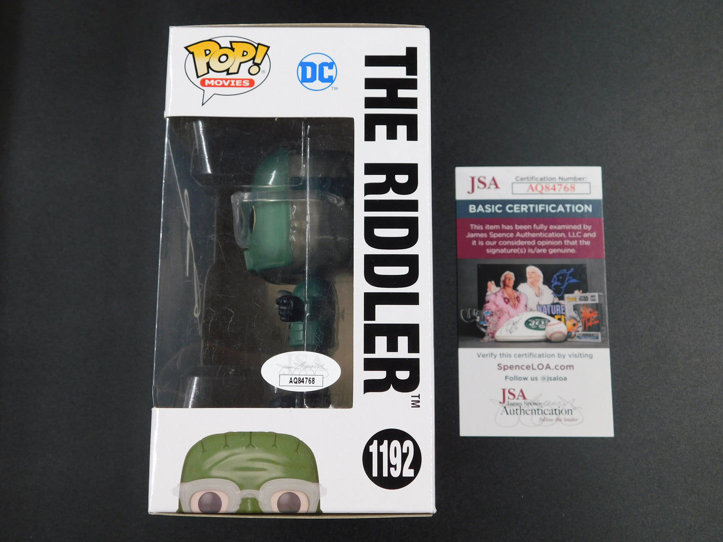 Paul Dano Signed Autographed Funko Pop 1192 The Riddler The Batman JSA COA