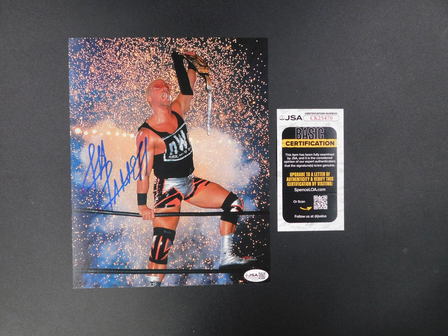 Jeff Jarrett / Autographed 8x10 Photo JSA COA WWE