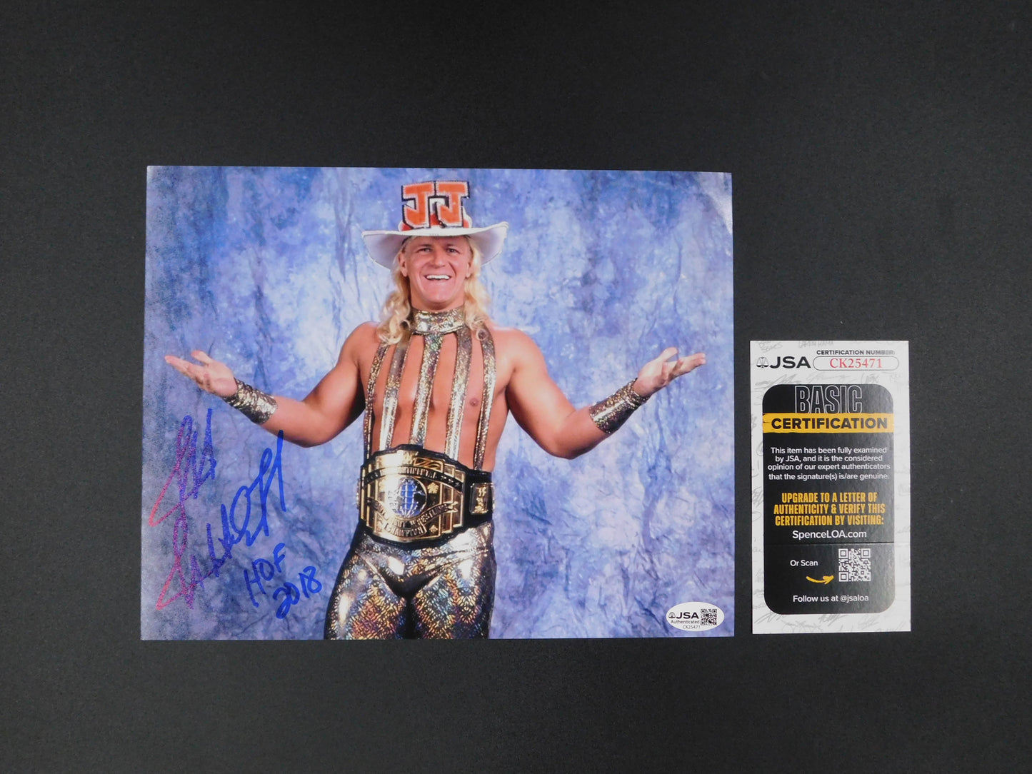 Jeff Jarrett / Autographed 8x10 Photo JSA COA WWE