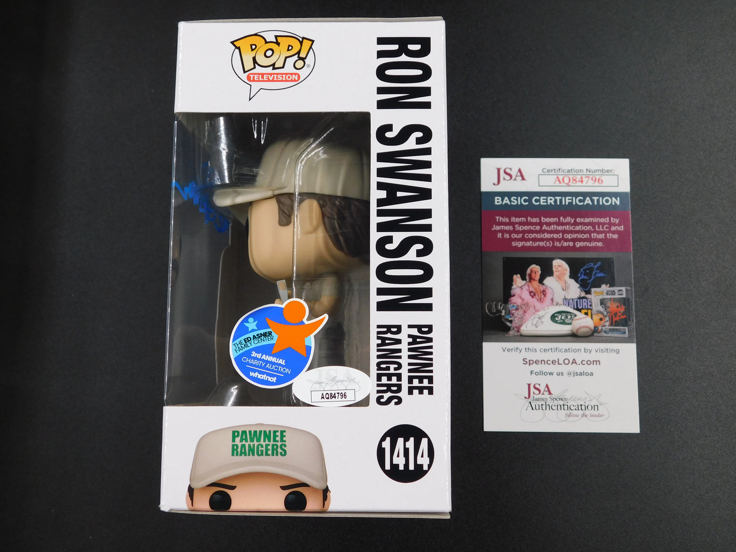 Nick Offerman Signed Autographed Funko Pop 1414 Ron Swanson Parks & Recreation JSA COA