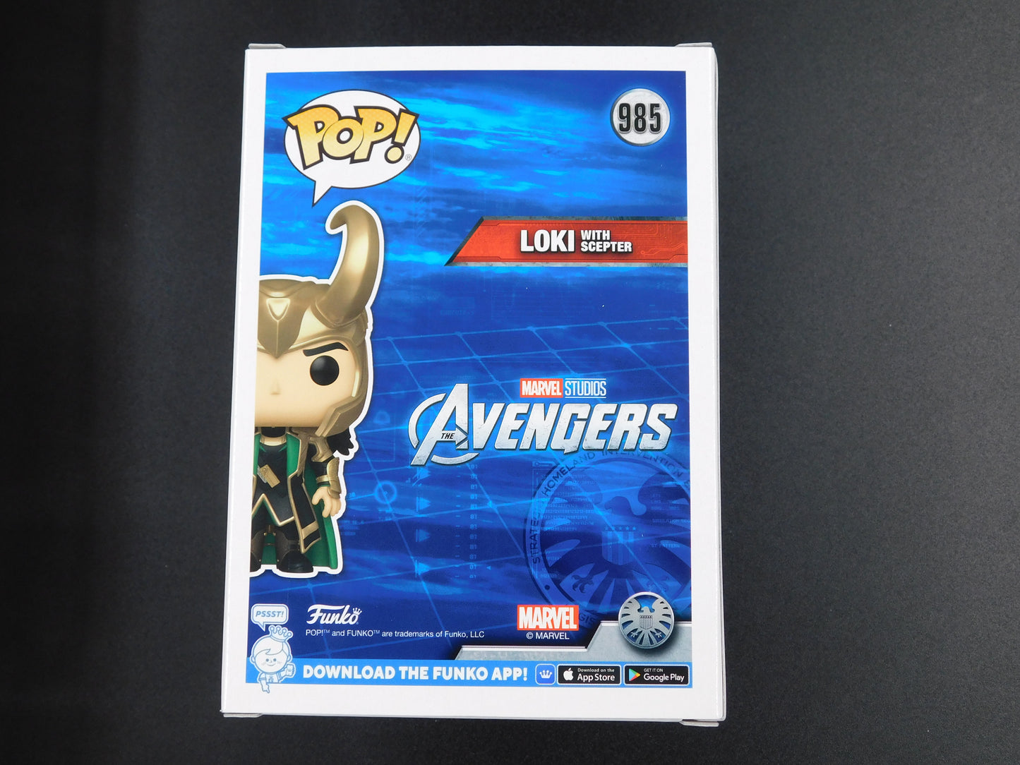 Tim Hiddleson Signed Autographed Funko Pop 985 GITD Loki The Avengers Marvel JSA COA