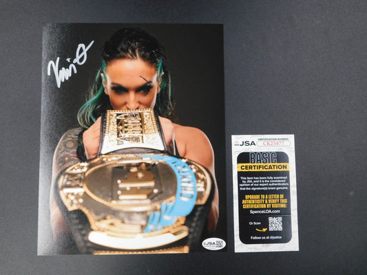 Kris Statlander / Autographed 8x10 Photo JSA COA WWE