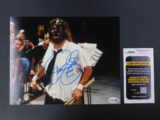 Mick Foley / Autographed 8x10 Photo JSA COA WWE WWF
