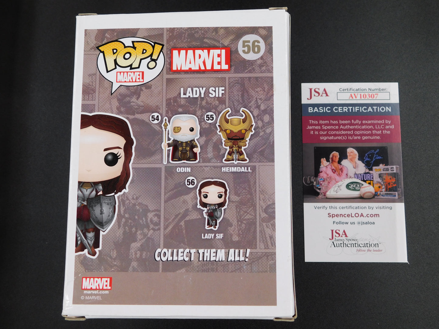 Jaimie Alexander Signed Autographed Funko Pop 56 Lady Sif Marvel Thor JSA COA Blue