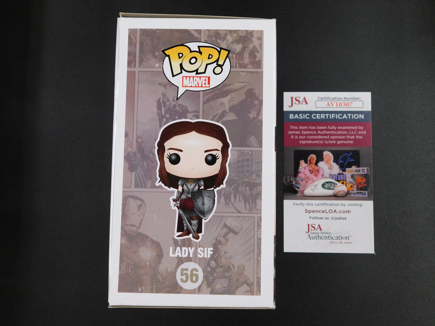 Jaimie Alexander Signed Autographed Funko Pop 56 Lady Sif Marvel Thor JSA COA Blue