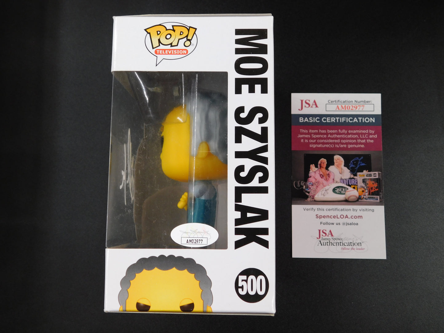 Hank Azaria Signed Autographed Funko Pop 500 Moe Szyslak The Simpsons JSA COA