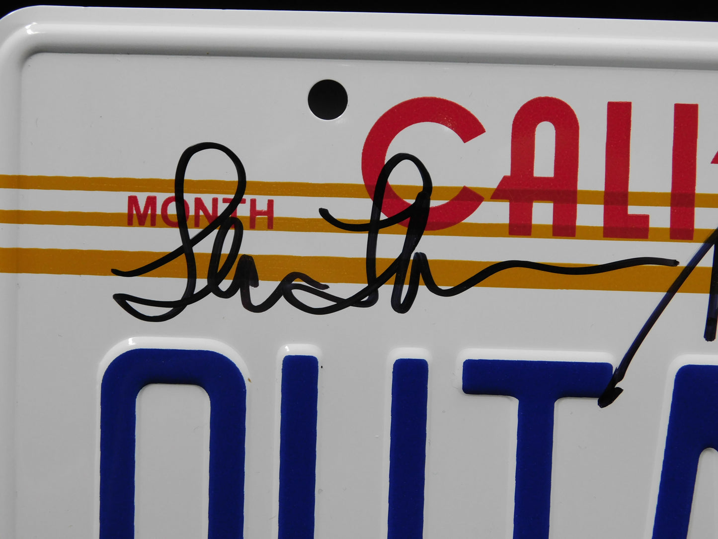 Back To The Future Cast Signed Plate / Lloyd & Fox JSA LOA
