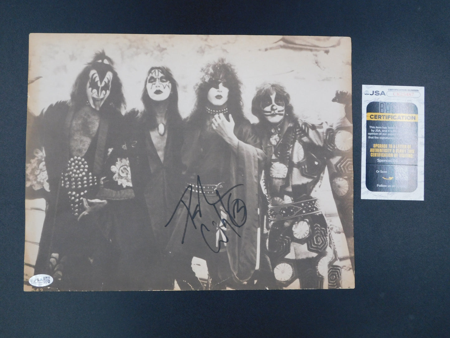 Peter Criss Signed / Autographed 11x14 Photo KISS JSA COA