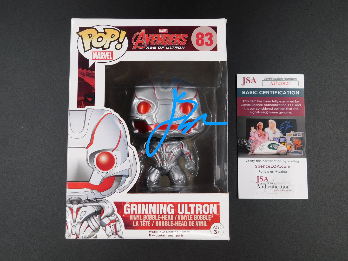 James Spader Signed Autographed Funko Pop 83 Grinning Ultron The Avengers Marvel JSA COA