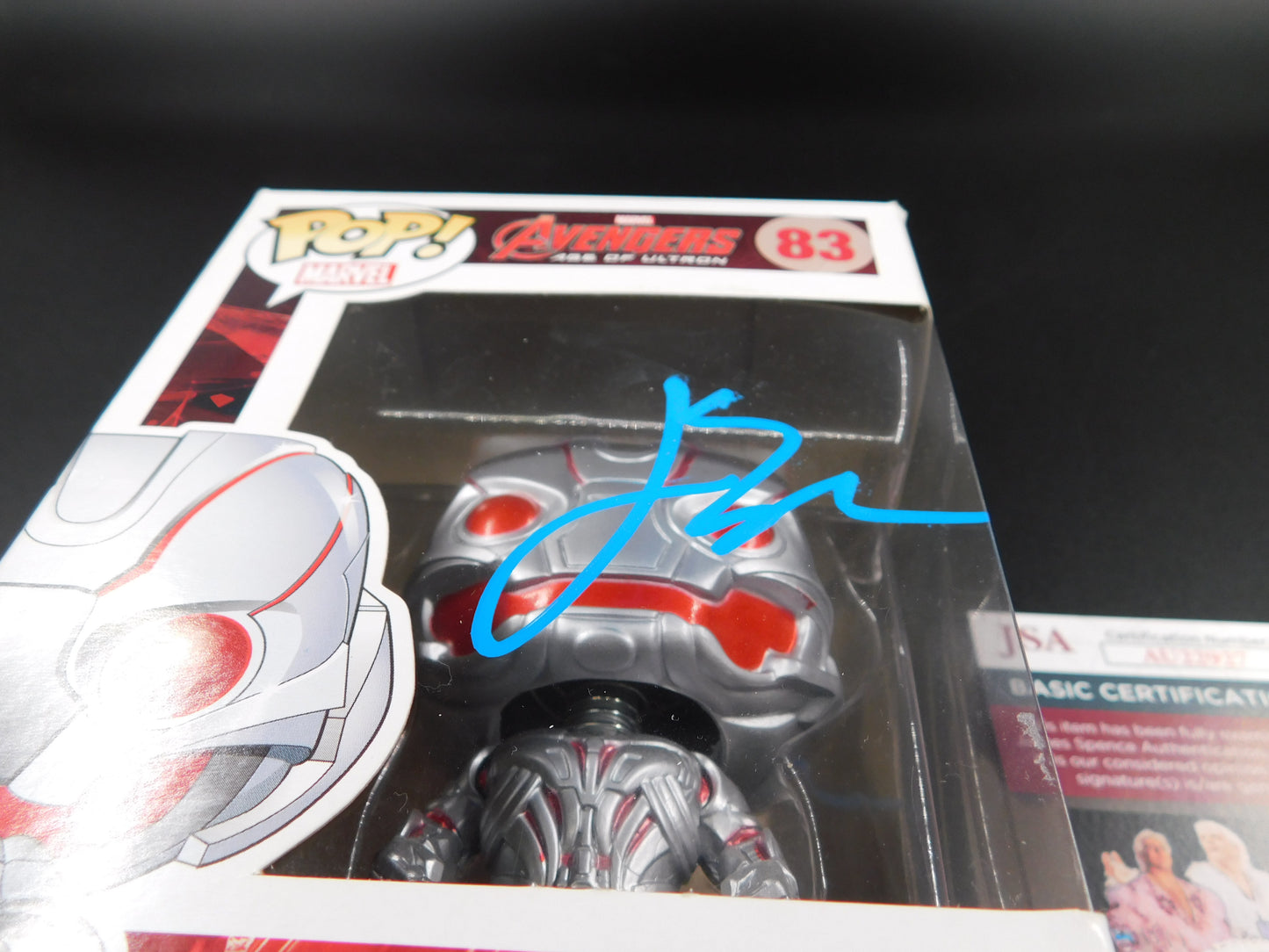 James Spader Signed Autographed Funko Pop 83 Grinning Ultron The Avengers Marvel JSA COA