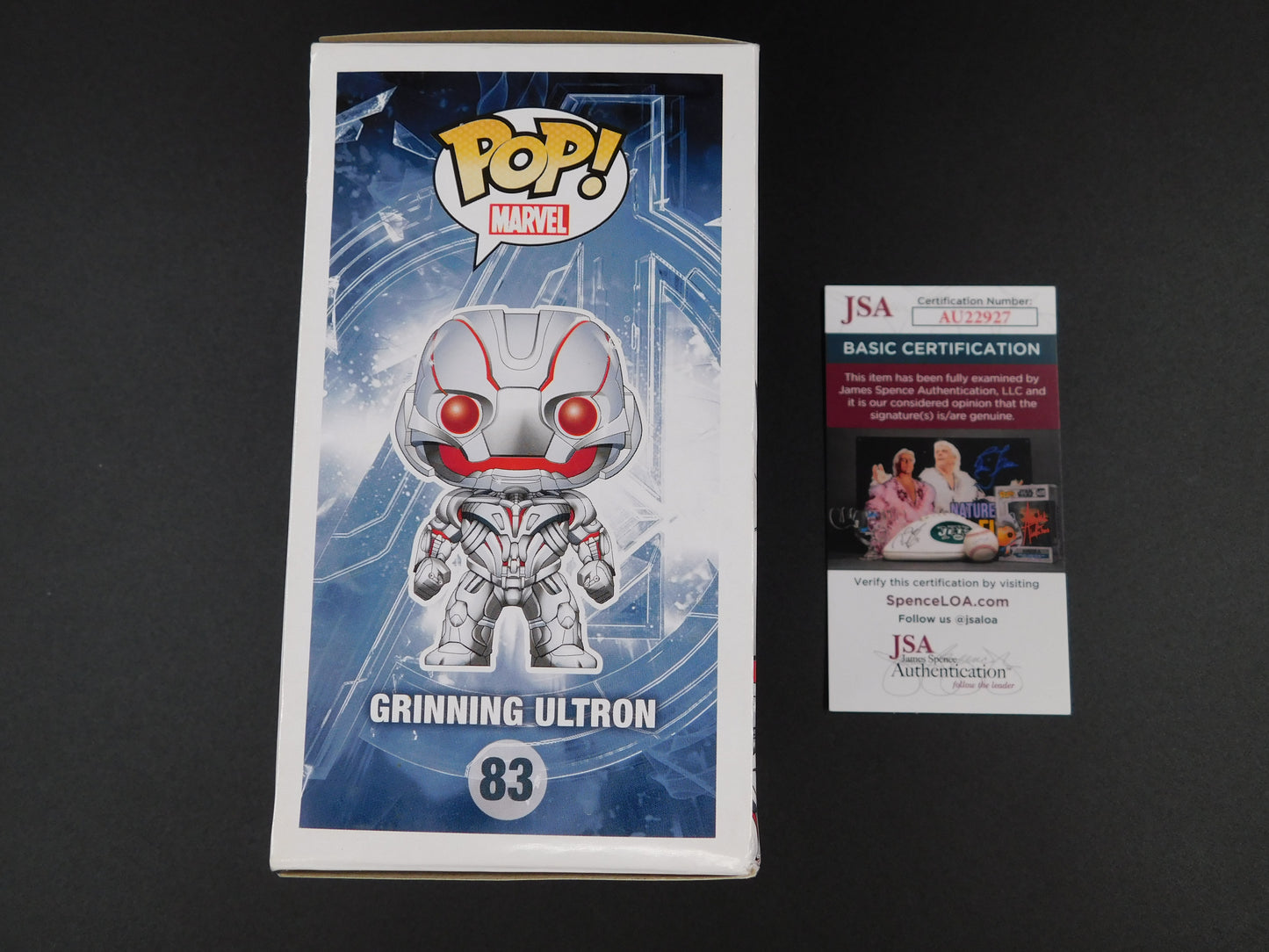 James Spader Signed Autographed Funko Pop 83 Grinning Ultron The Avengers Marvel JSA COA